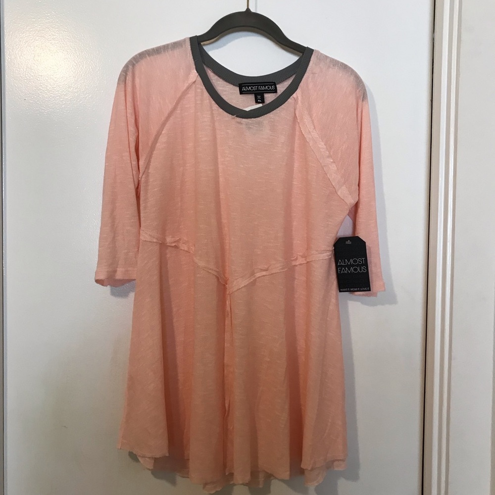 Almost Famous tunic top XL NWT